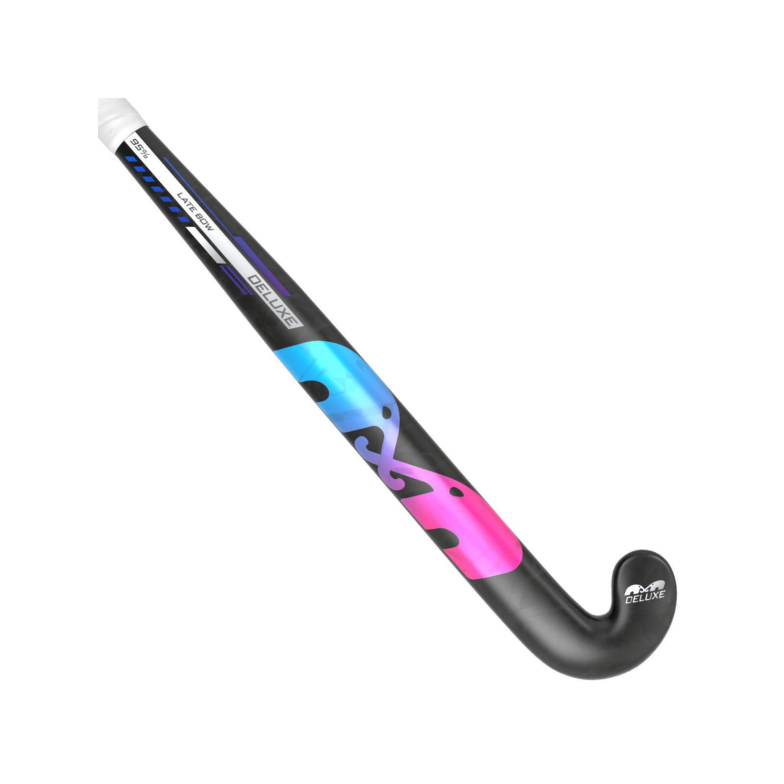 TK Deluxe Late Bow Black-Sky-Pink Hockey Stick (2026/27) - Casa