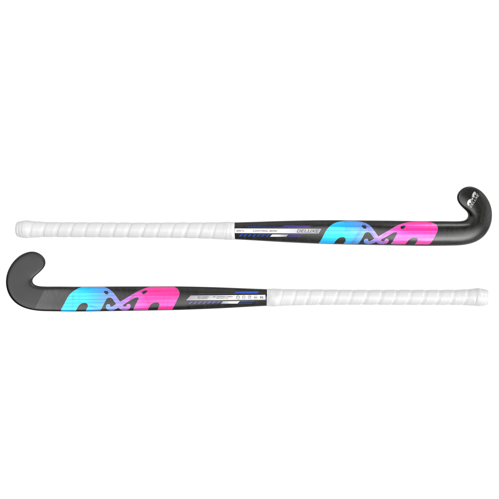 TK Deluxe Control Bow Black-Sky-Pink Hockey Stick (2026/27) -