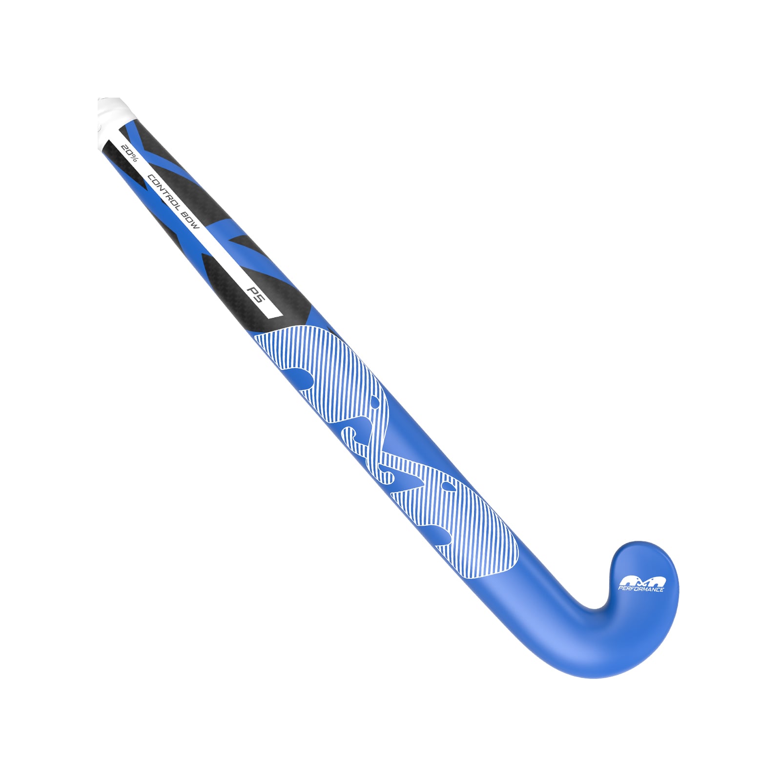 TK P5 Control Bow Hockey Stick - Blue-White (2026/27) - Home