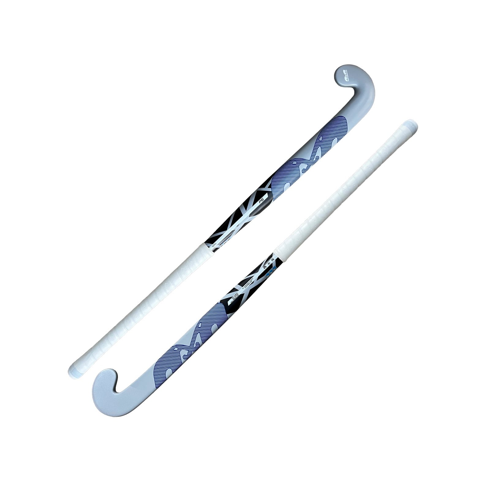 TK P6 Control Bow Hockey Stick - Grey-Blue (2026/27) - Home