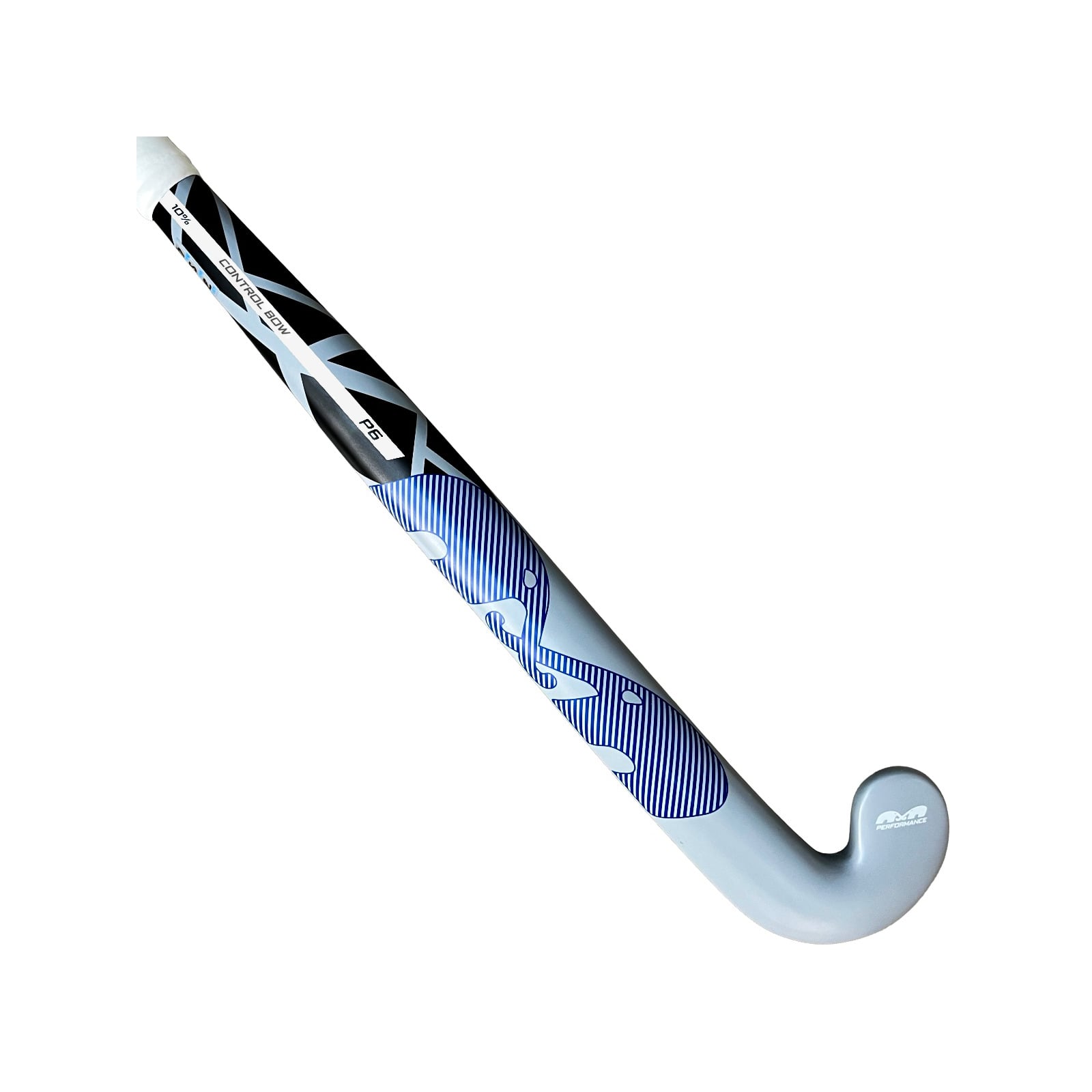 TK P6 Control Bow Hockey Stick - Grey-Blue (2026/27) - Home