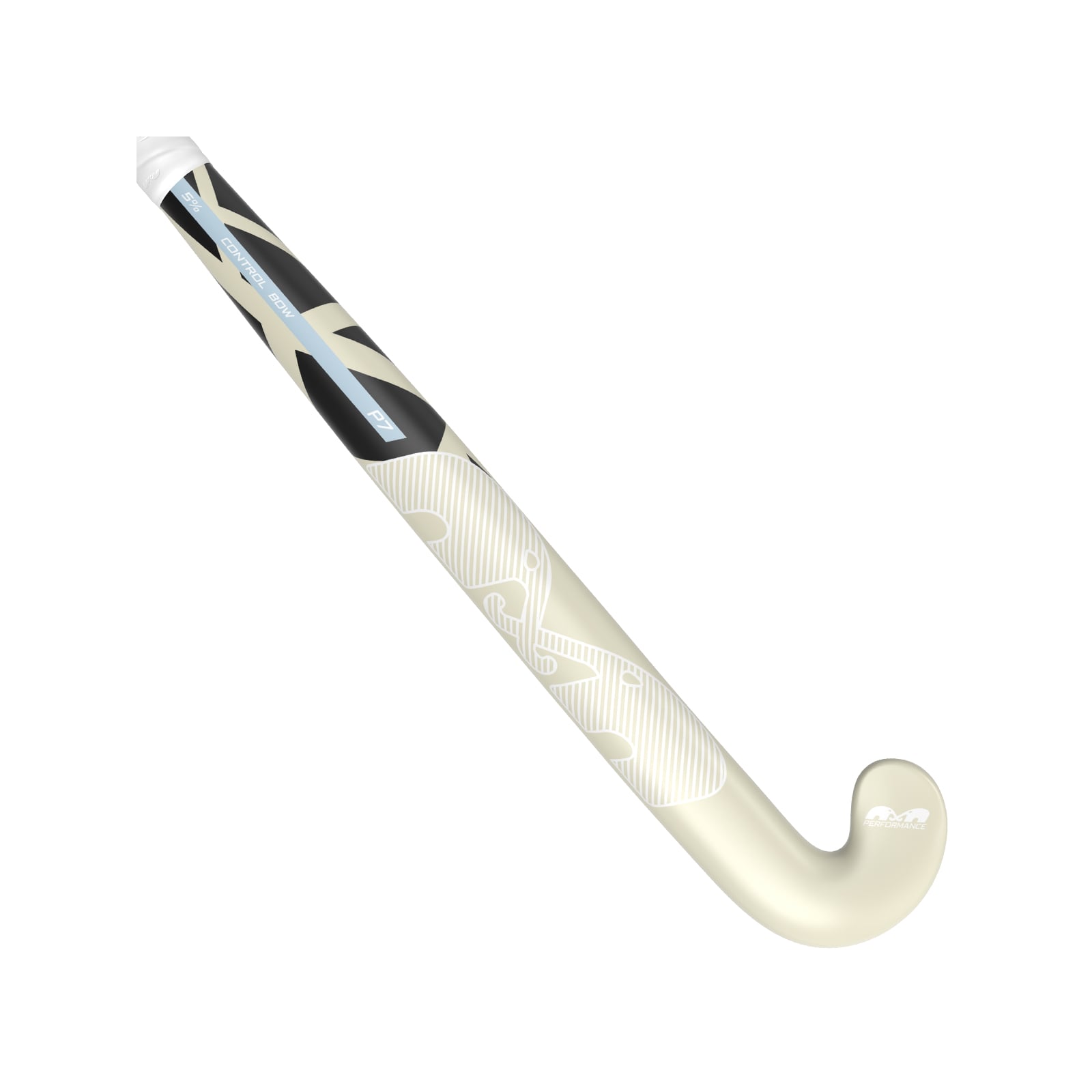 TK P7 Control Bow Sand-White Hockey Stick (2026/27) - Home