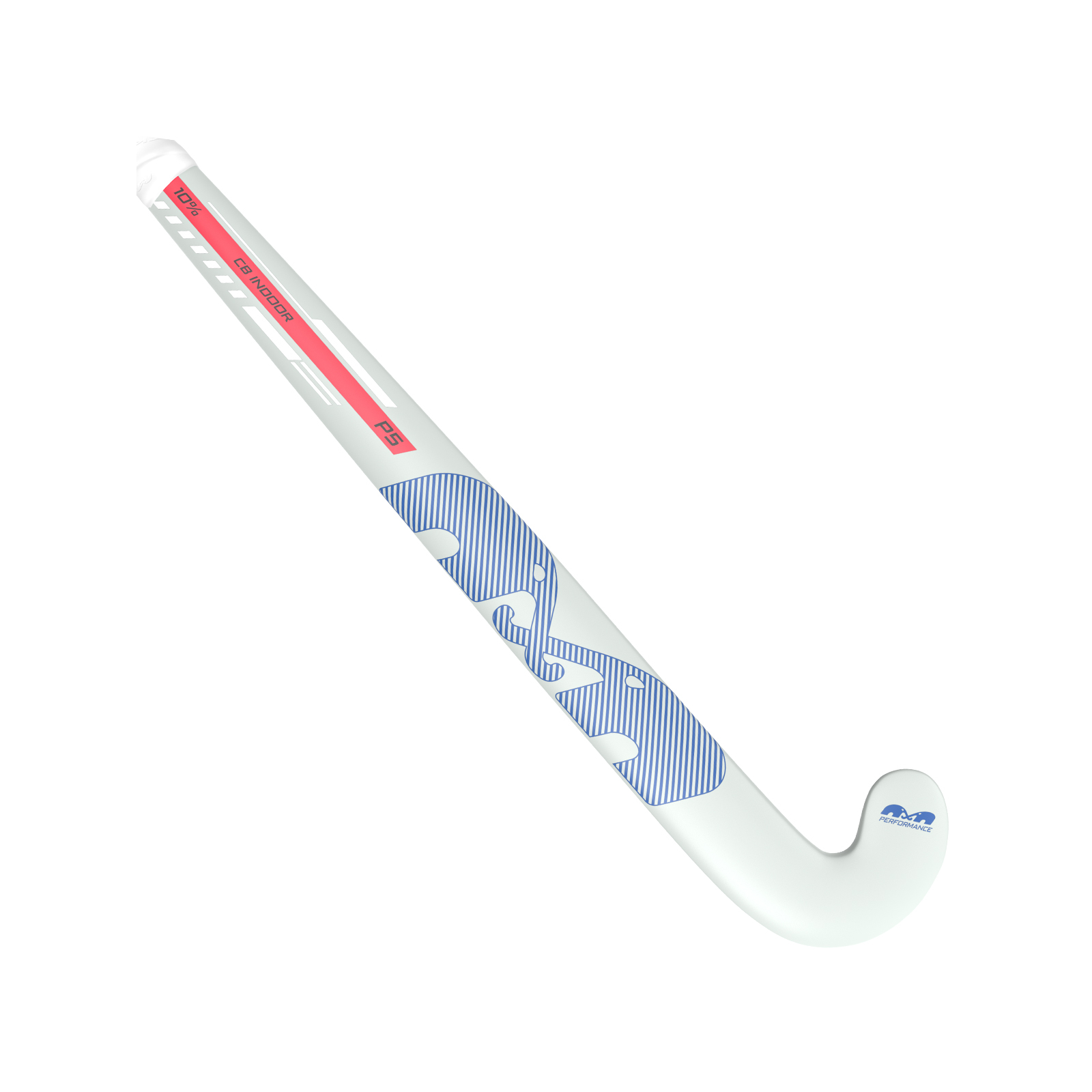 TK P5 Control Bow Indoor Hockey Stick - Grey-Blue (2026/27) -