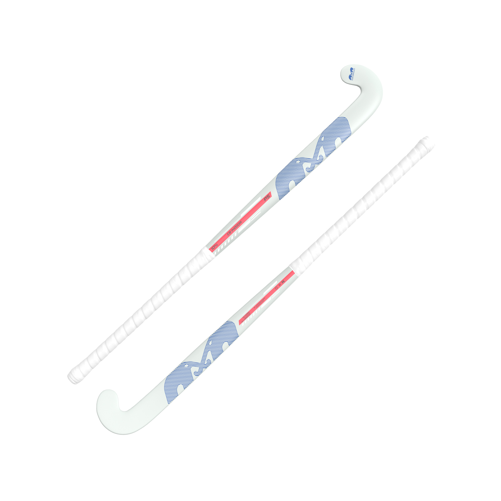 TK P5 Control Bow Indoor Hockey Stick - Grey-Blue (2026/27) -