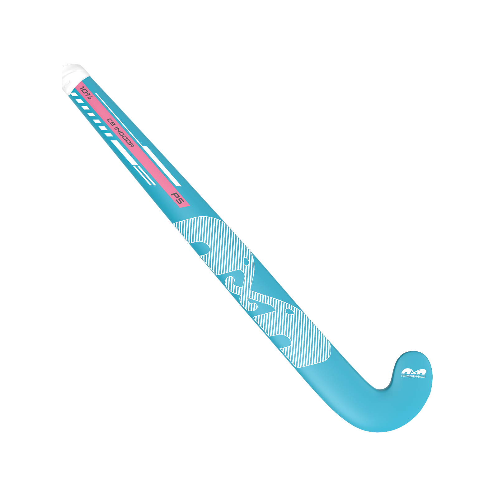 TK P5 Control Bow Indoor Hockey Stick - Grey-Blue (2026/27) -