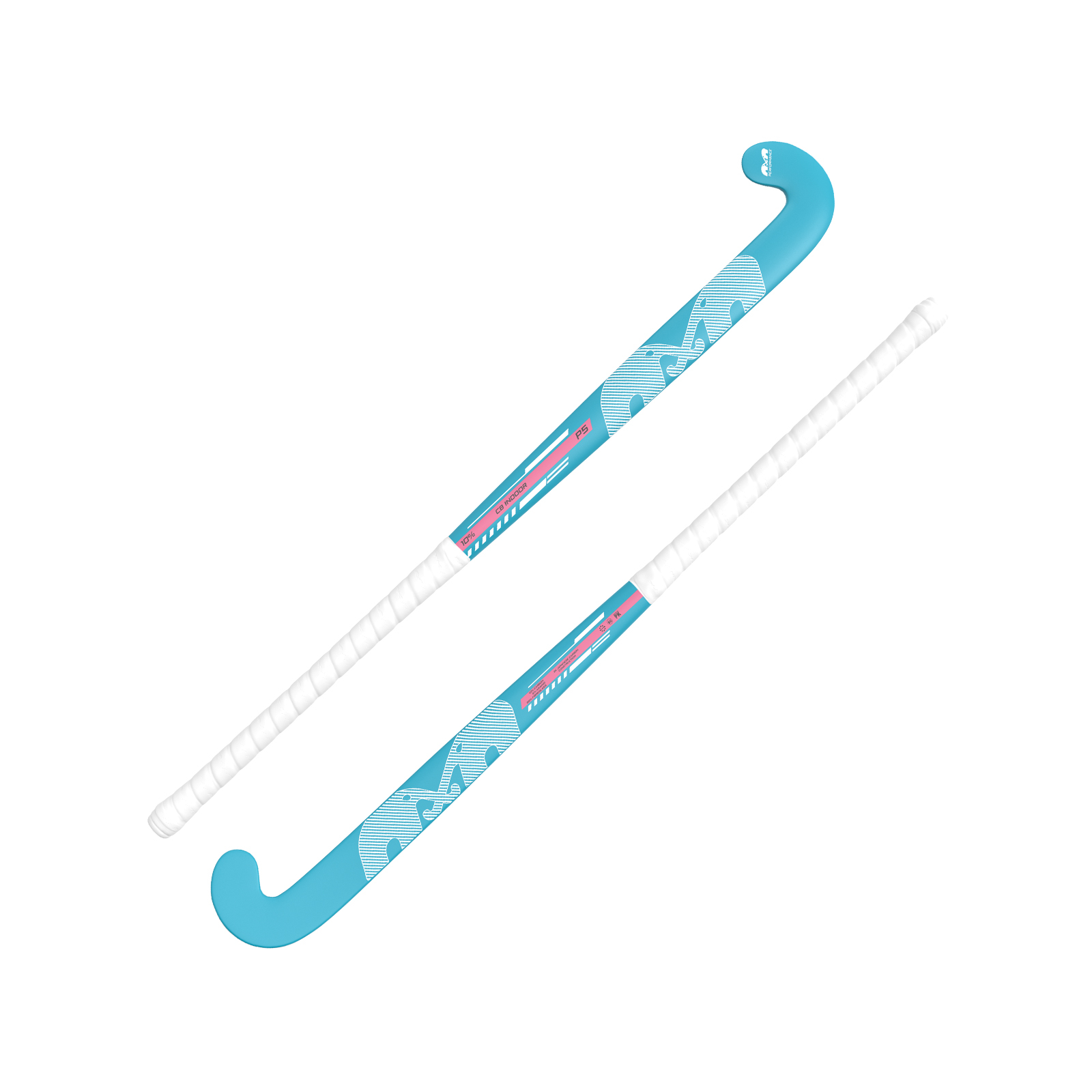TK P5 Control Bow Indoor Hockey Stick - Grey-Blue (2026/27) -