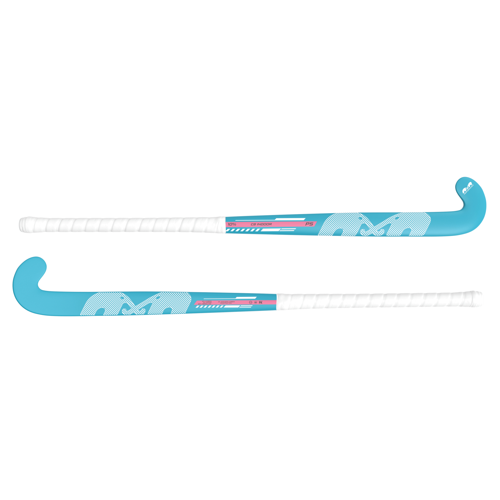TK P5 Control Bow Indoor Hockey Stick - Grey-Blue (2026/27) -