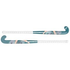 TK Jnr Control Bow Teal-White-Coral Hockey Stick (2026/27)