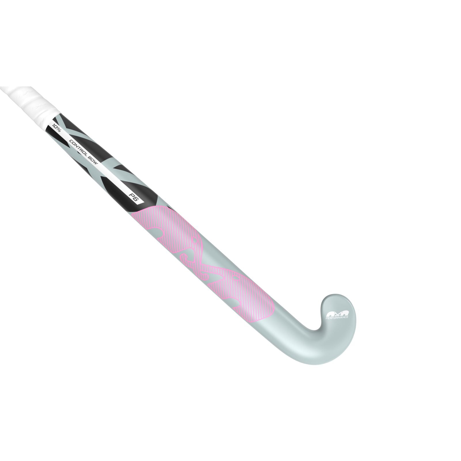 TK P6 Control Bow Junior Hockey Stick - Grey-Pink (2026/27) - Image 2 of 2