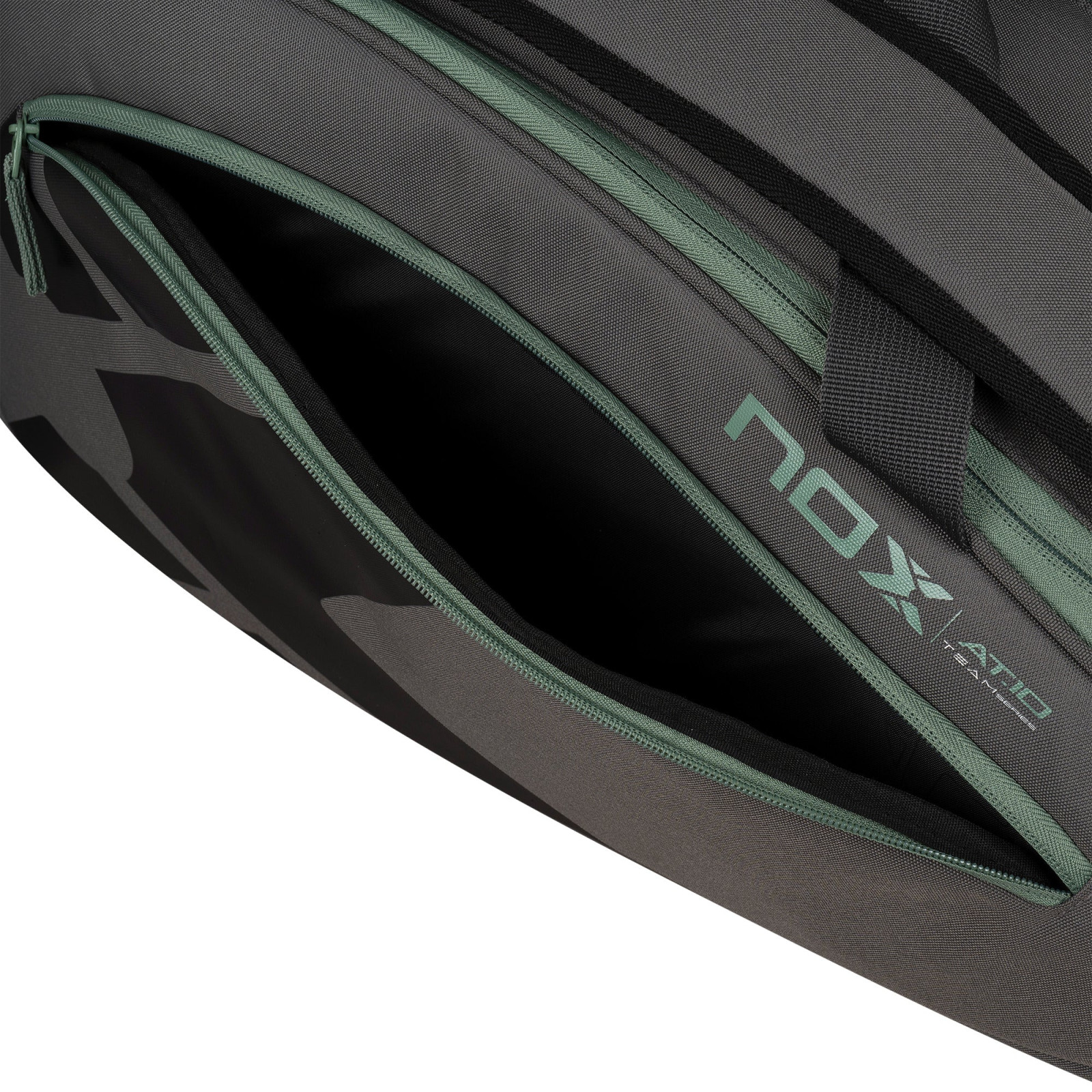 NOX AT10 Team Padel Bag - Grey/Green (2026/27) - Padel Bags