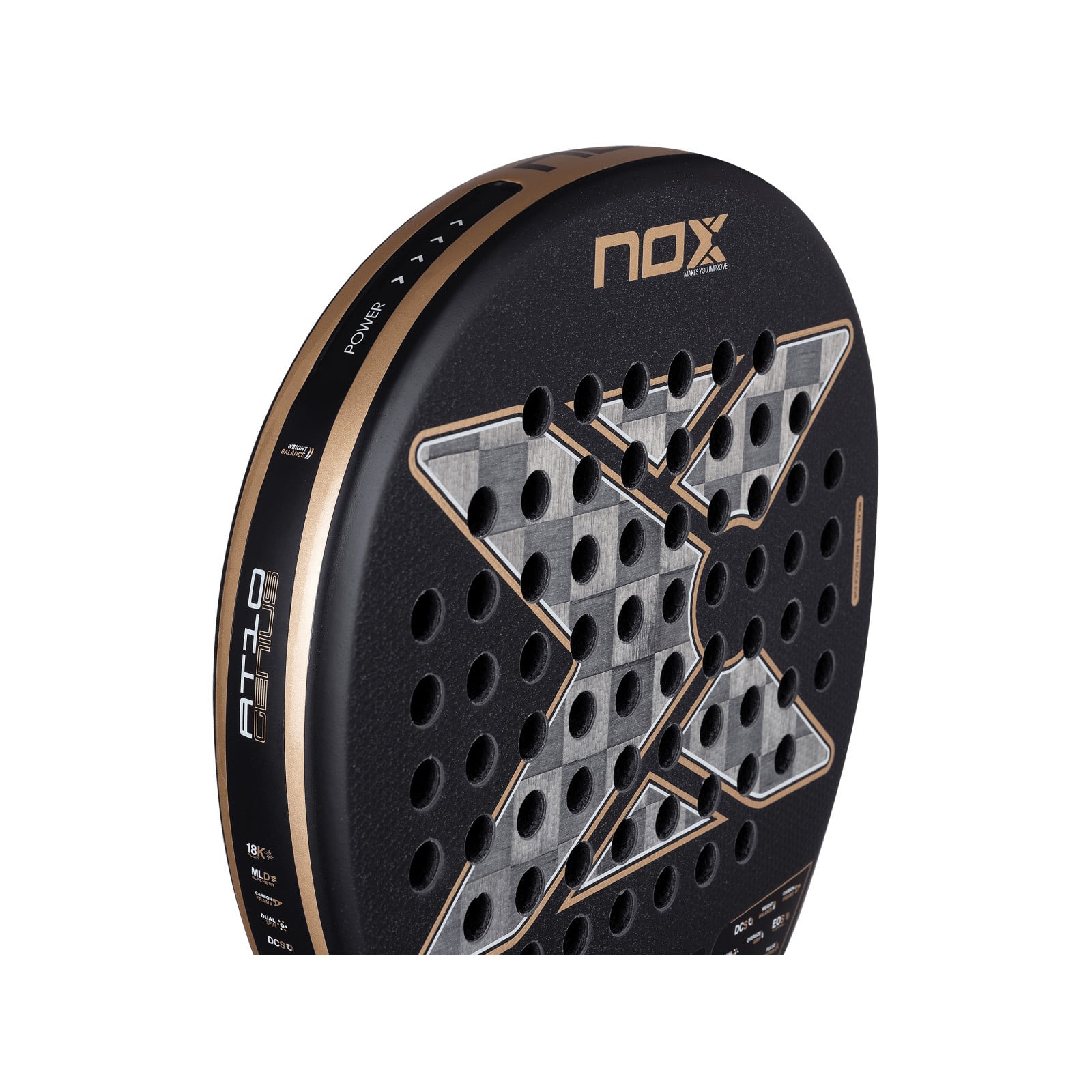 NOX AT10 Genius 18K Alum Padel Racket (2026) - NOX Padel Rackets