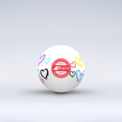 Grays Heart Smooth Hockey Ball - White (2026/27)