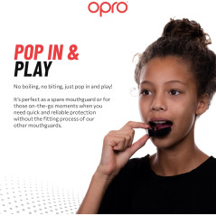 Opro Snap-Fit Junior Mouthguard - Clear - Hockey Mouthguards