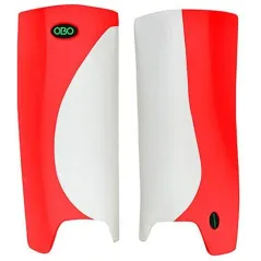 🔥 OBO Robo Hi-Rebound Legguards - White/Red | Next Day Delivery 🔥