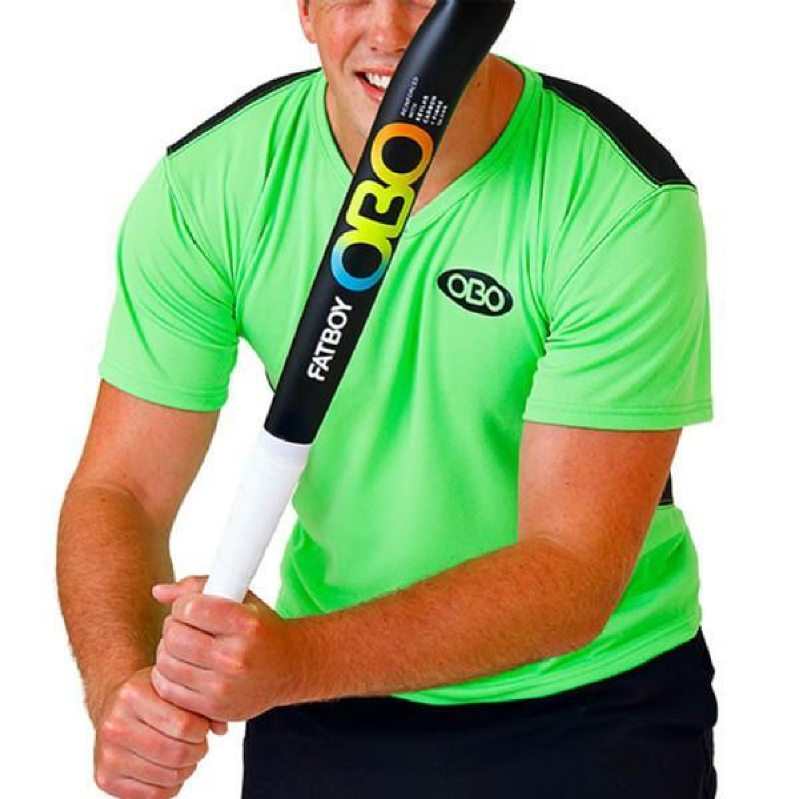 OBO Enganliegender Poly-Kittel - Grün/Schwarz