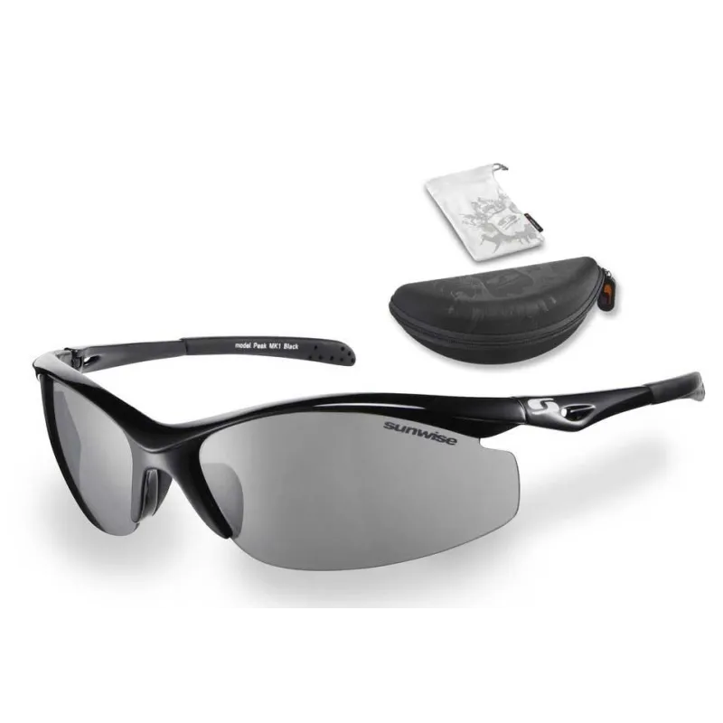 Sunwise Peak Sunglasses (Black) + FREE Hard Case