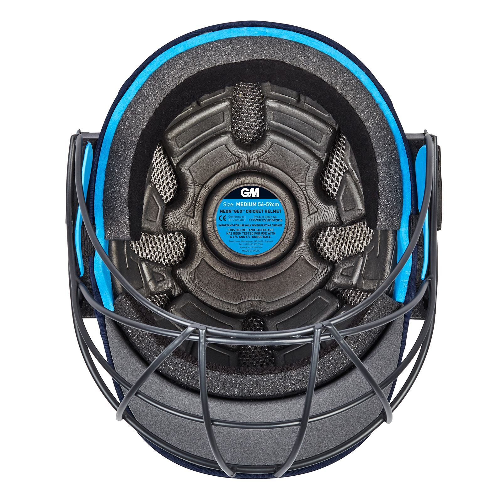 GM Neon Geo Cricket Helmet - Navy (2025) - GM Neon Geo Cricket Helmet - Navy (2023) - GM Neon Geo Cricket Helmet - Navy (2023) - GM Neon Geo Cricket Helmet - Navy (2023) -