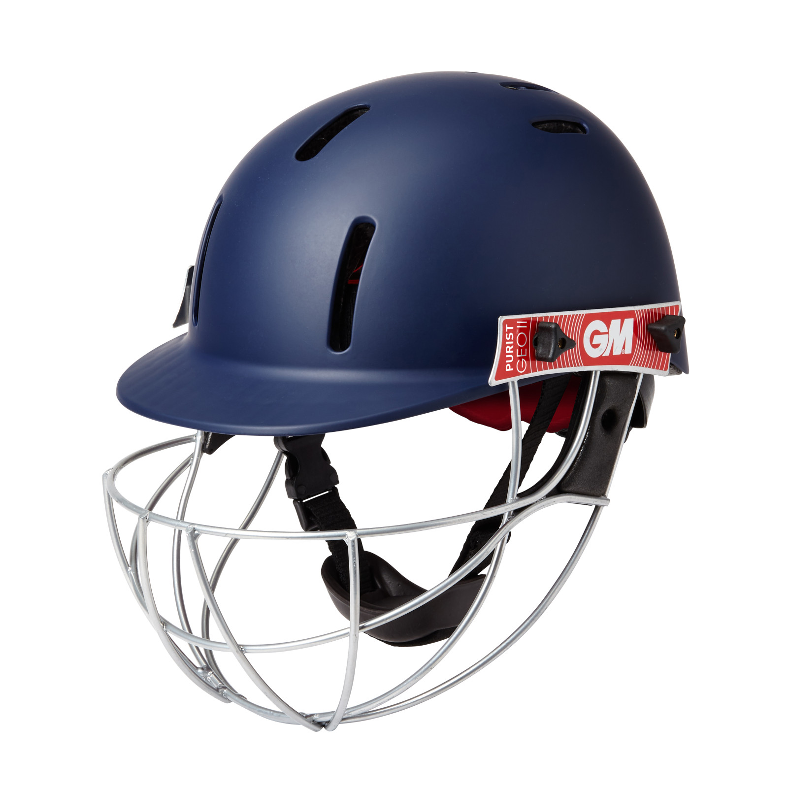 GM Purist Geo II Cricket Helmet - Navy (2023) - GM Purist Geo II Cricket Helmet - Navy (2023) - GM Purist Geo II Cricket Helmet 