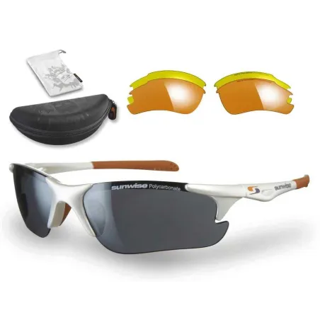 Lunettes de soleil interchangeables Sunwise Twister (blanc) +