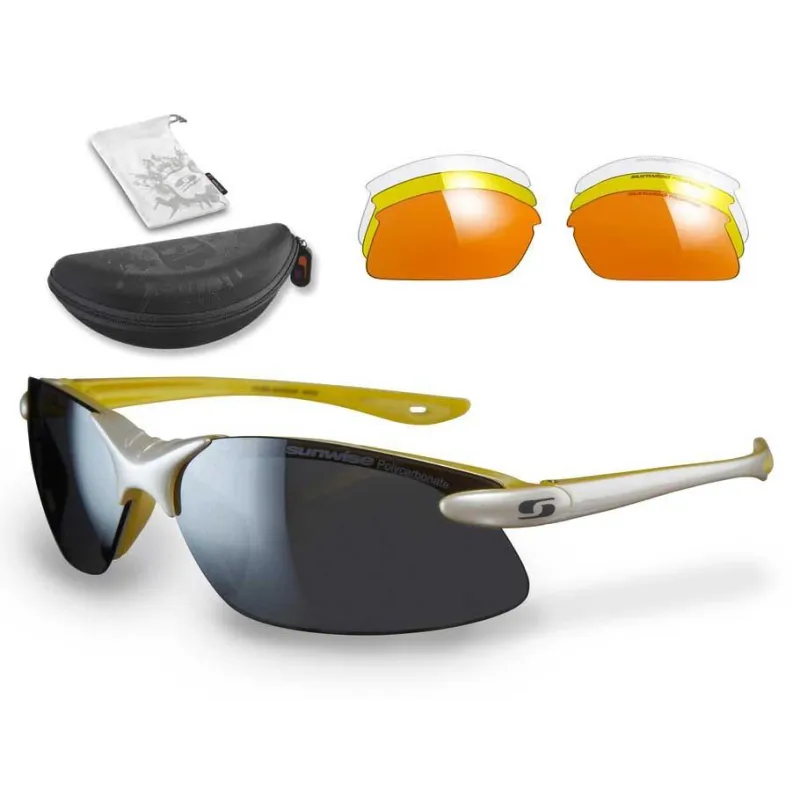 Sunwise Windrush Interchangeable Sunglasses (White) + FREE Hard