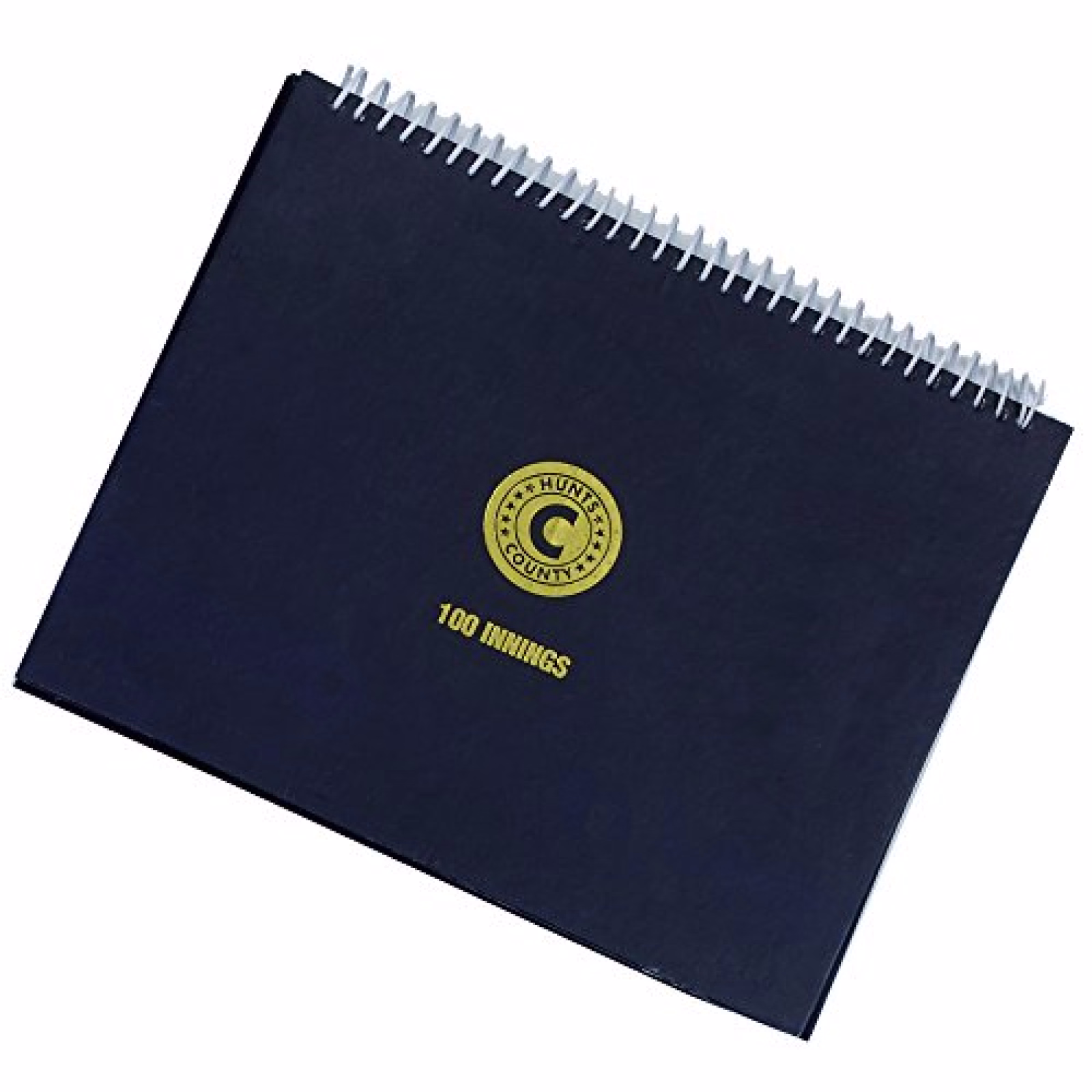Hunts County 100 Innings Wire Bound Score Book