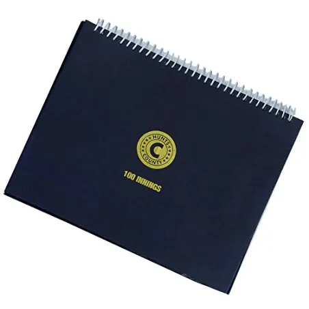 Hunts County 100 Innings Wire Bound Score Book