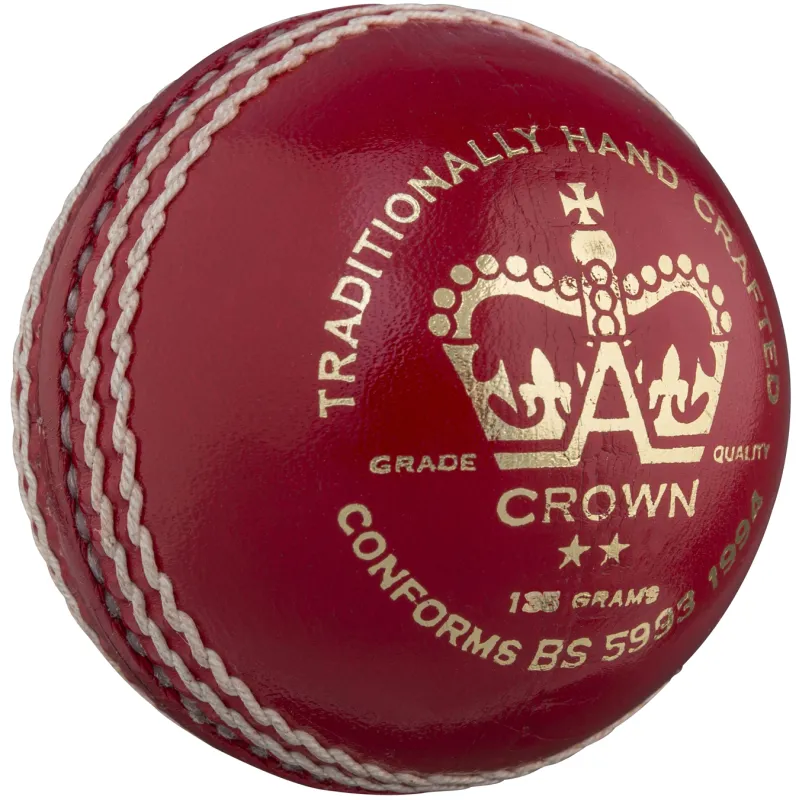 Gray Nicolls Crown 2 Star Cricket Ball - Red (2022)