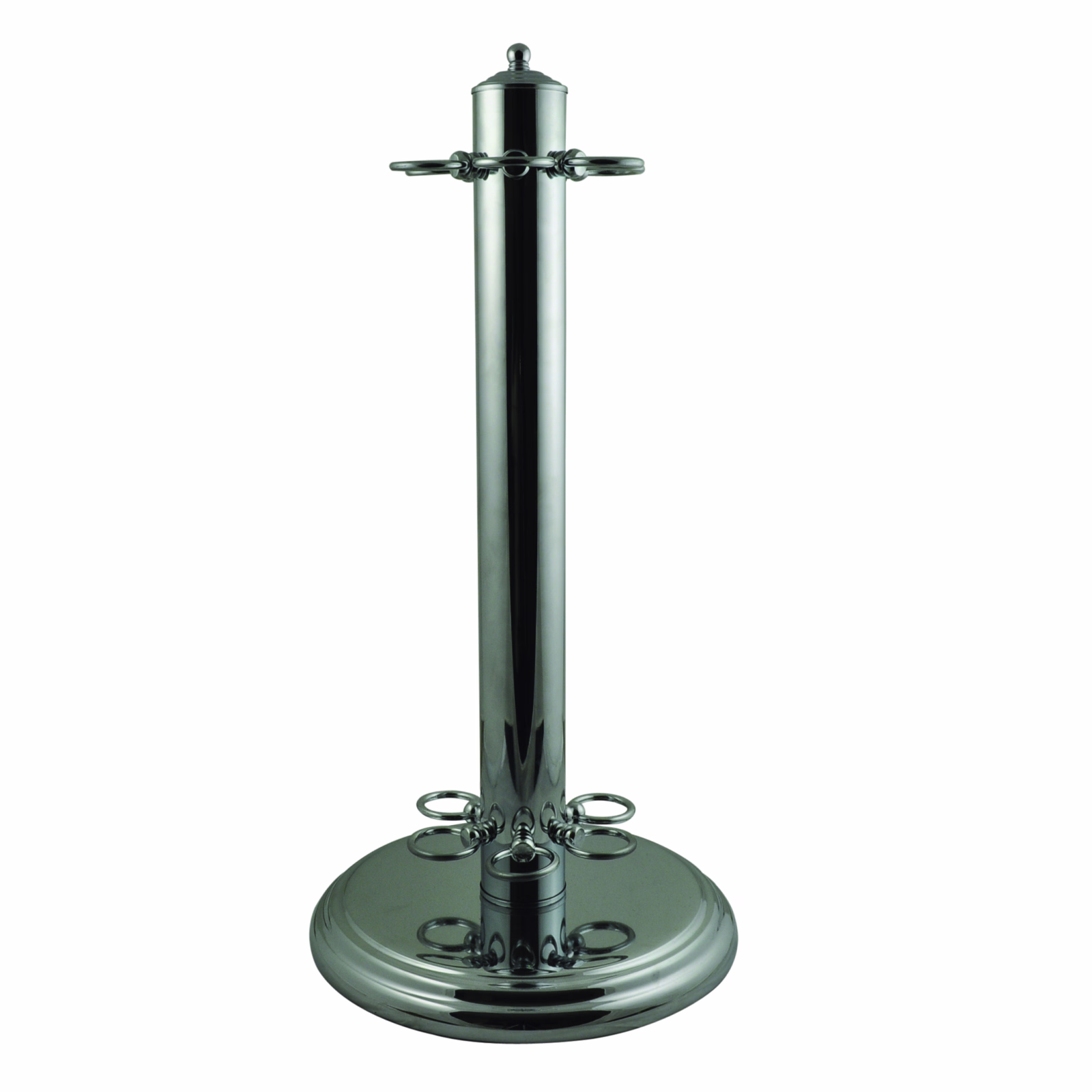 Chrome Six Hole Cue Stand - Chome Six Hole Cue Stand