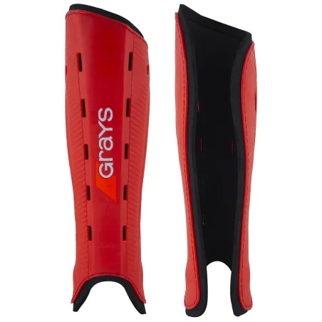 Protège-tibias de hockey Grays G600 - Rouge / Noir -