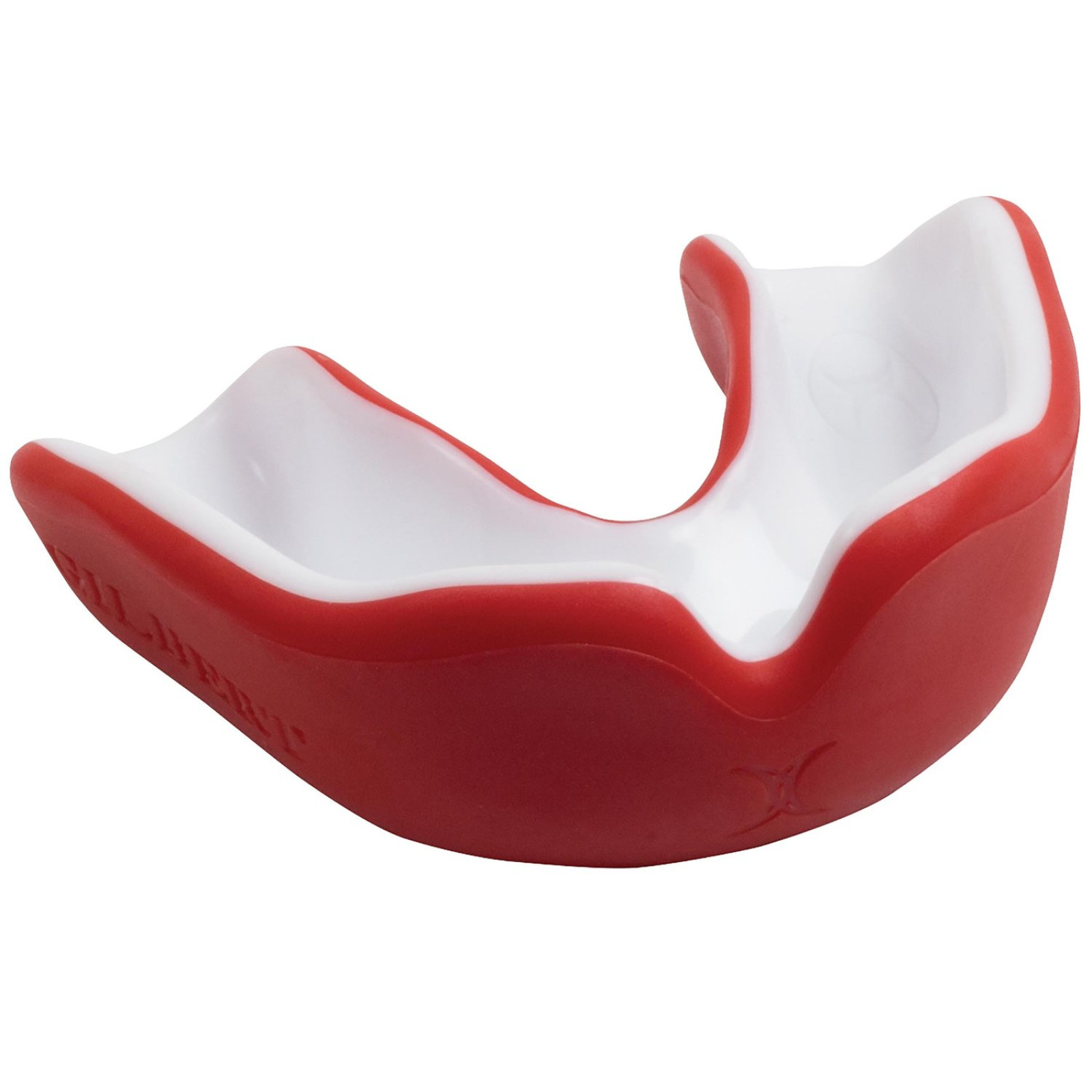 Gilbert Virtuo Dual Density Mouthguard - Red/White (2024/25) - Grays Virtuo Dual Density Mouthguard - Red/White