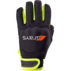 🔥 Grays Touch Pro Hockey Glove - Right Hand - Black/Fluo Yellow (2023/24) | Next Day Delivery 🔥