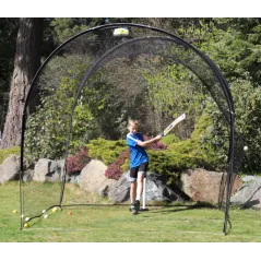 Home Ground GS3 Cricket Batting Net - Side View