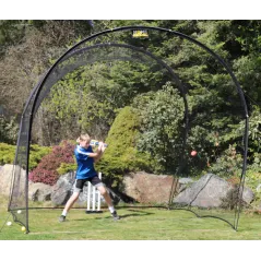 Home Ground GS3 Cricket Batting Net - Back View