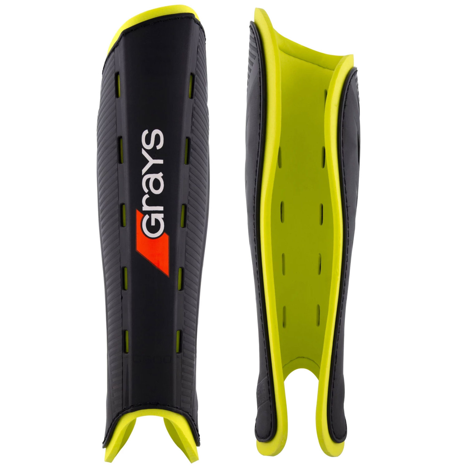 Grays G600 Hockey Shinguards - Black/Yellow (2024/25) - Grays G600 Hockey Shinguards - Black/Yellow (2019/20)