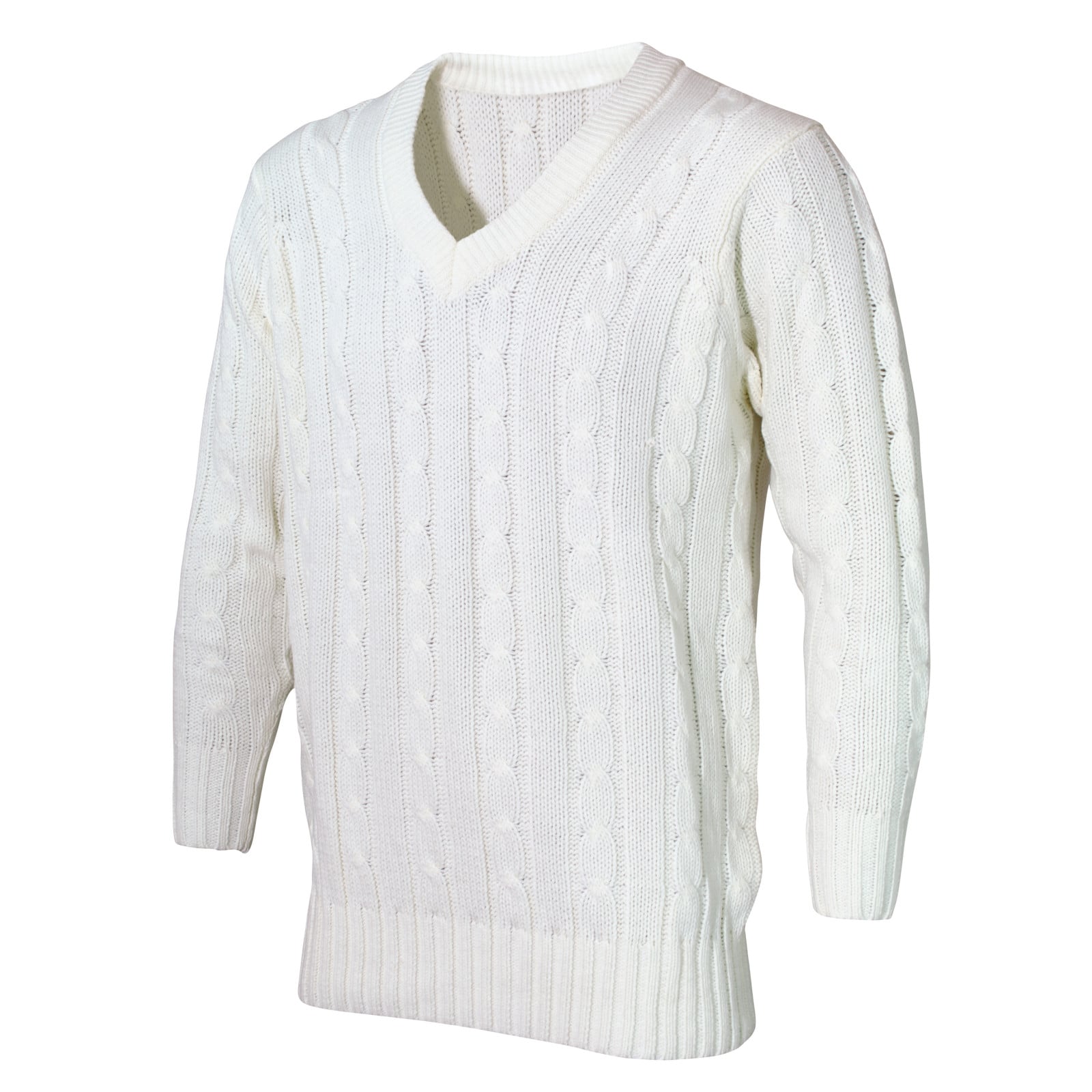 Hunts County Long Sleeve Junior Cricket Sweater - Plain - Suéter de cricket junior del condado de Hunts - Liso - Puentes
