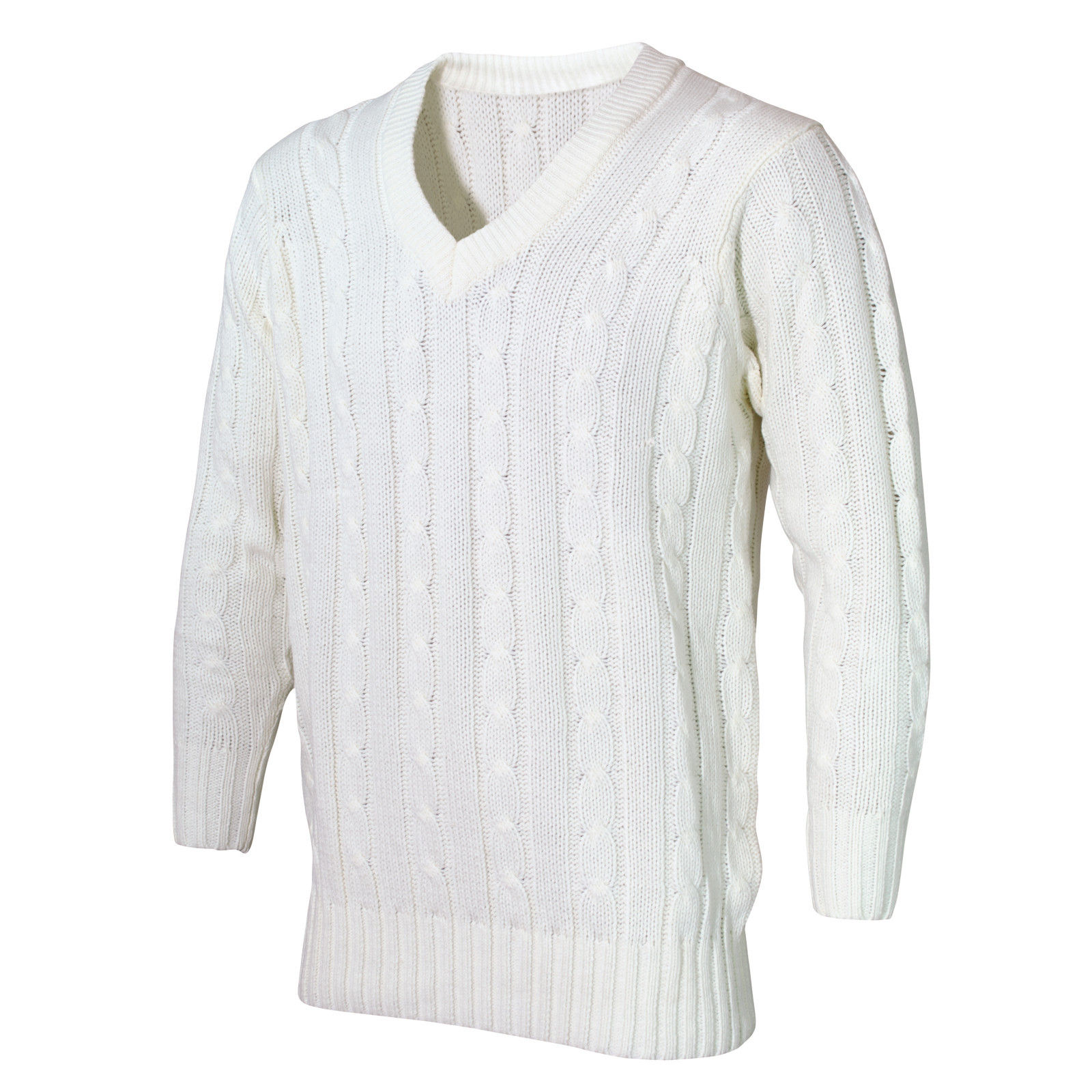 Hunts County Long Sleeve Cricket Sweater - Plain - Hunts County Cricket Sweater - Plain