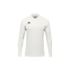 Adidas Howzat cricket-shirt met lange mouwen voor kinderen -