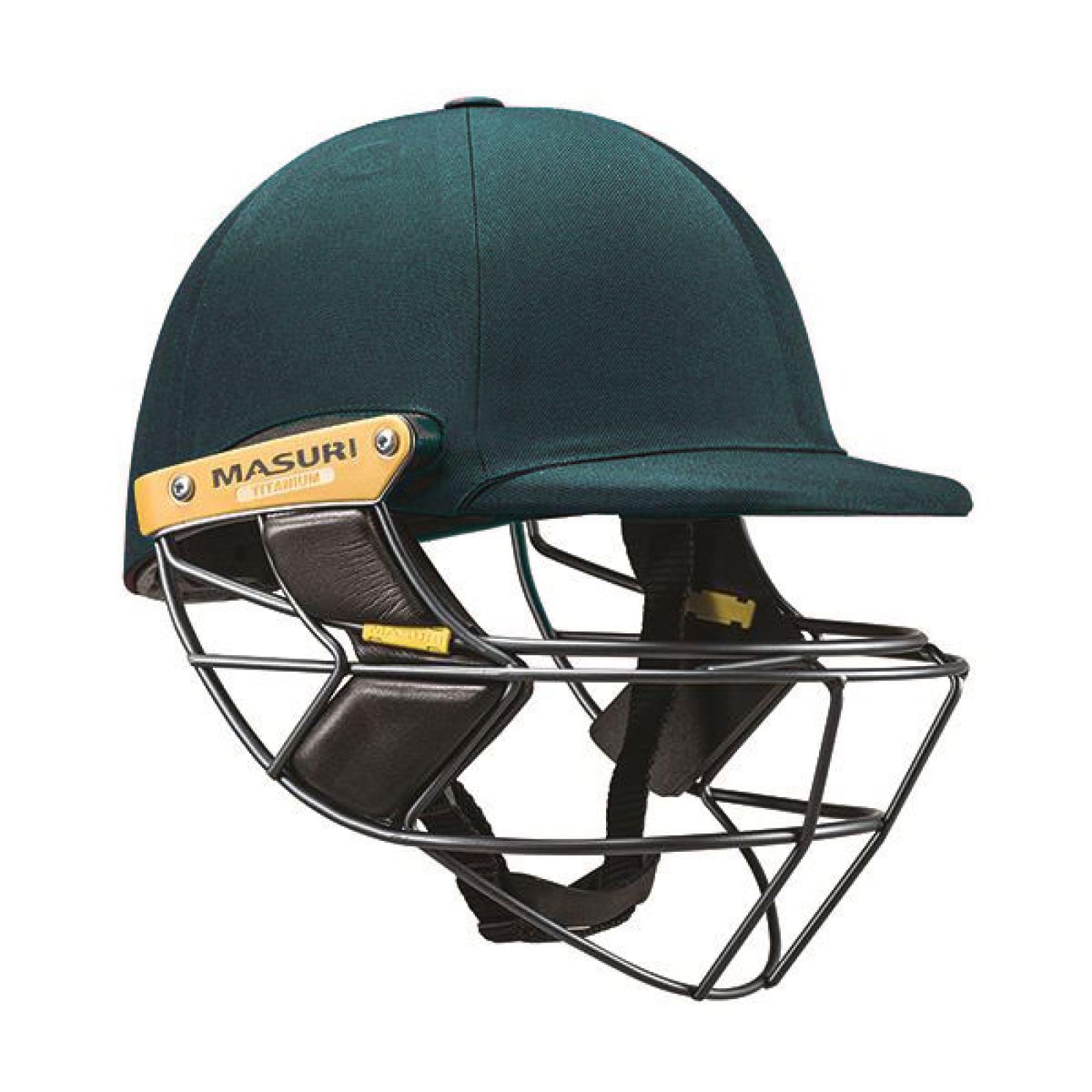 Masuri E Line Steel Cricket Helmet - Green - Masuri E Line Steel Cricket Helmet - Groen (2020) - Masuri