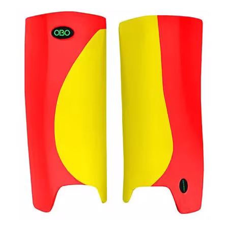 OBO Robo Hi-Rebound Legguards - Yellow/Red