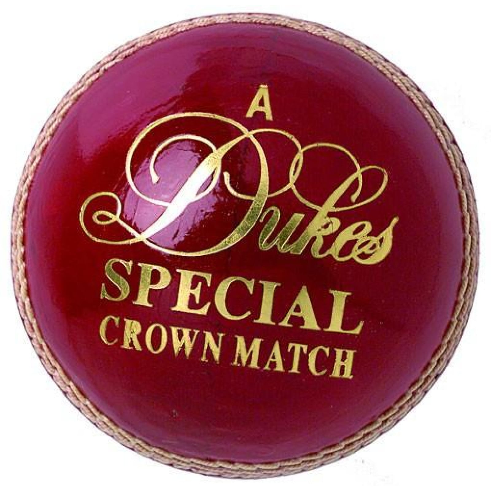 Dukes Special Crown Match 'A' Cricket Ball - Side View