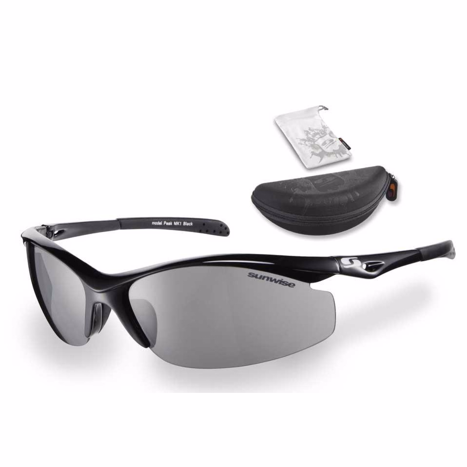 Sunwise Peak Sunglasses (Black) - Side View