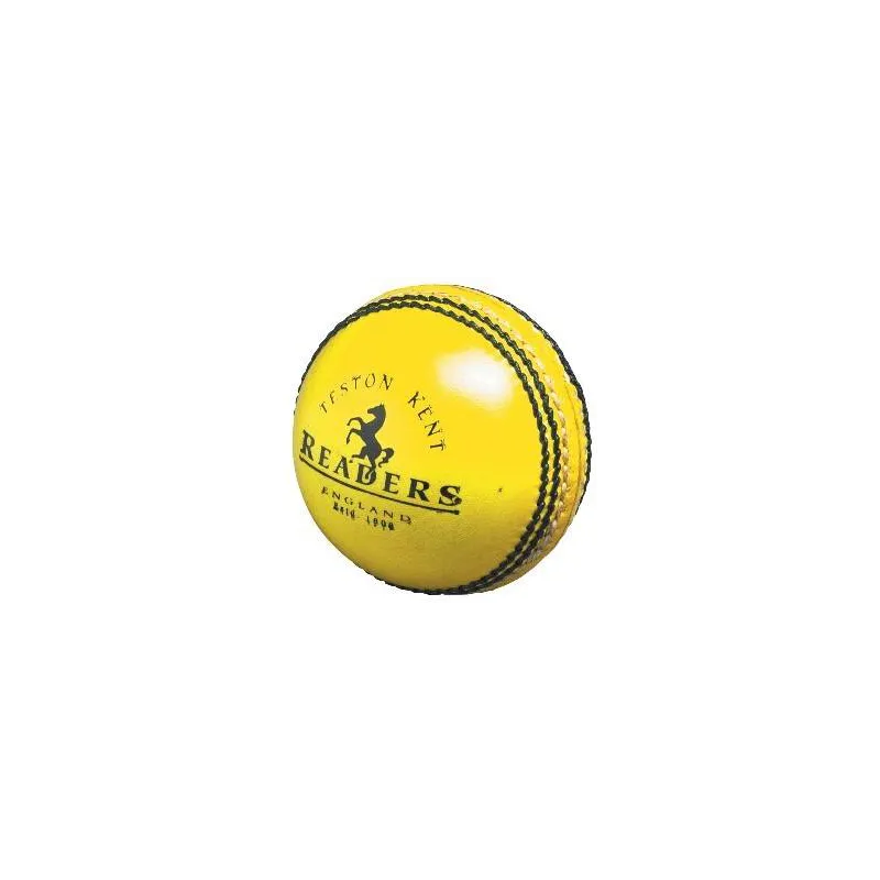 Lecteurs de balle de cricket en cuir jaune intérieur