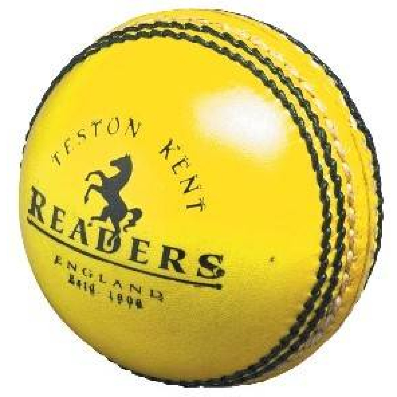 Readers Indoor Yellow Leather Cricket Ball - Lectores Pelota de cricket de cuero amarillo para interiores -