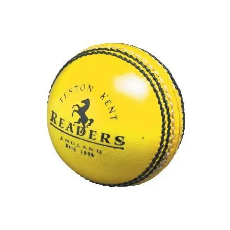 Readers Indoor Yellow Leather Cricket Ball