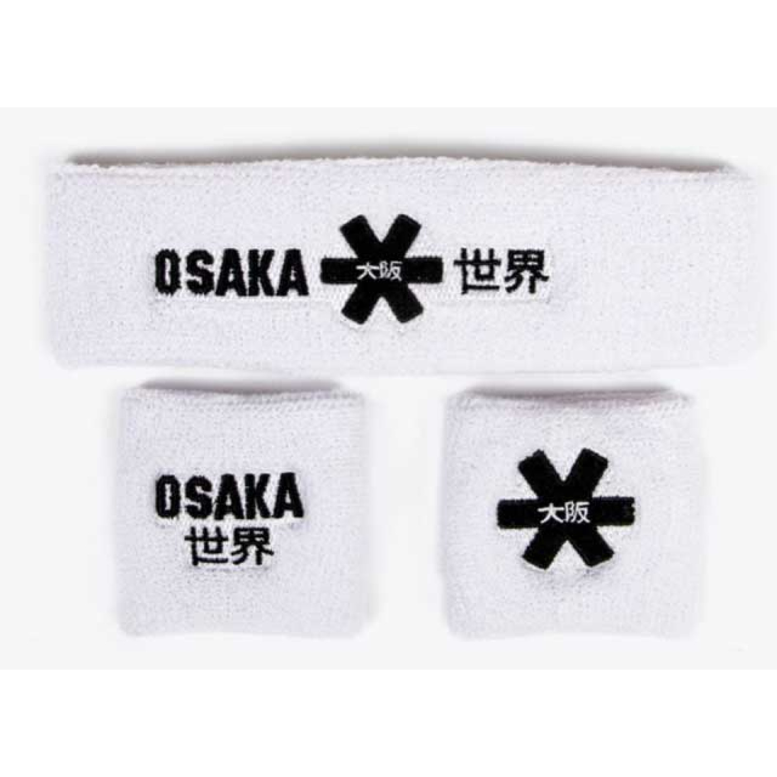 Osaka Sweatband Set 2.0 - White (2026/27) - Osaka Sweatband Set 2.