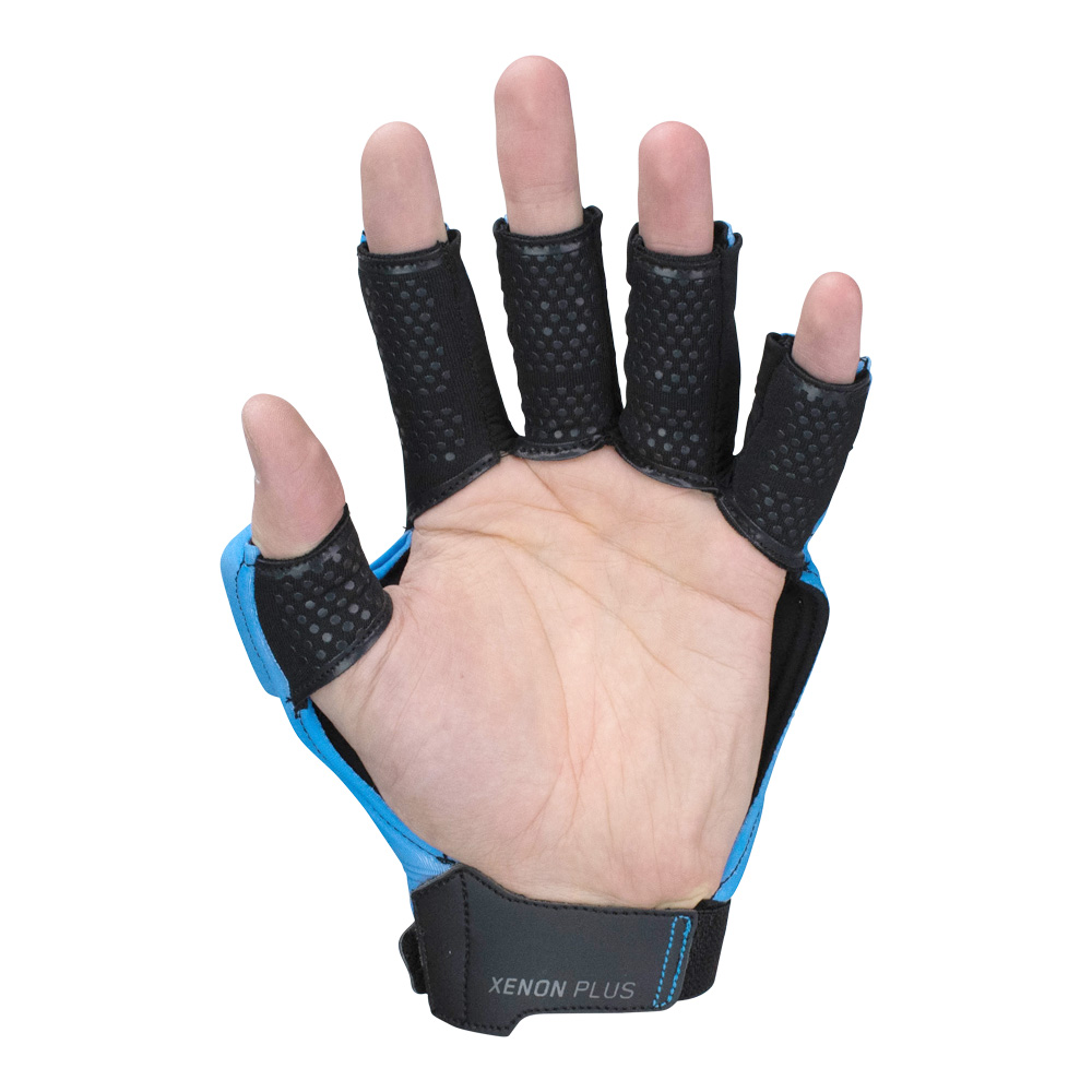 KOOKABURRA Unisex's Xenon Plus Hockey Handguards Blue Small Left Hand