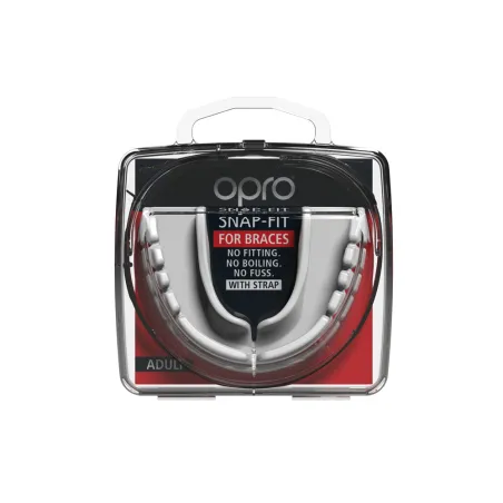 OPRO Snap-fit Zahnspangen-Mundschutz - Weiß