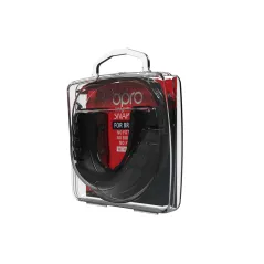 OPRO Snap-fit Zahnspangen-Mundschutz - Tiefschwarz - Back View