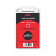 OPRO Self-Fit GEN4 Anti-Microbial Mouthguard Case - Red - Back View