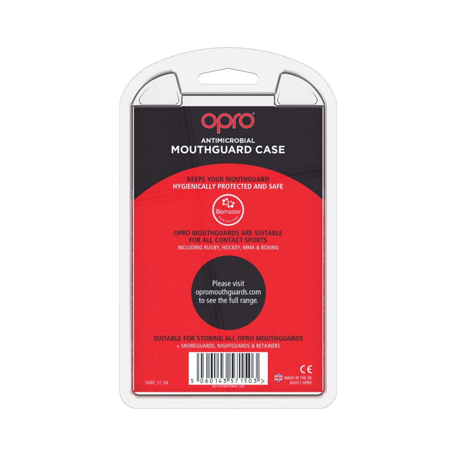 OPRO Self-Fit GEN4 Anti-Microbial Mouthguard Case - Red - OPRO Self-Fit GEN4 Anti-Microbial Mouthguard Case - Red - OPRO Self-Fi